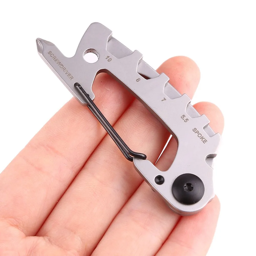 420 stainless steel Multi Stainless Steel Tool EDC kit Carabiner Keychain Clip Silver Hiking Climbing Hanger Buckle Outdoor Tool
420 stainless steel Multi Stainless Steel Tool EDC kit Carabiner Keychain Clip Silver Hiking Climbing Hanger Buckle Outdoor Tool