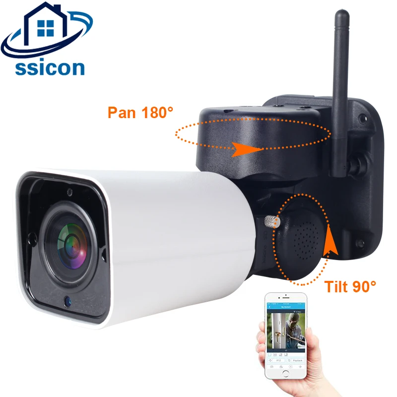 SSICON 2MP Waterproof Outdoor WIFI Camera Two Ways Audio Bullet Security Wireless PTZ IP Camera Support 128G TF Card
SSICON 2MP Waterproof Outdoor WIFI Camera Two Ways Audio Bullet Security Wireless PTZ IP Camera Support 128G TF Card