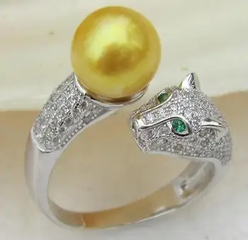 Free shipping > New natural huge round AAA 9-10mm south sea gold shell pearl ring
Free shipping > New natural huge round AAA 9-10mm south sea gold shell pearl ring