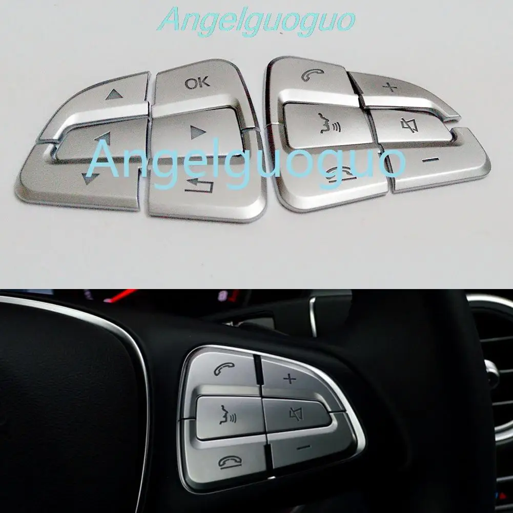 Angelguoguo Car steering wheel buttons knob Trim Cover sticker for Mercedes Benz A B C E S GLC CLA CLS GLE GLS GLK Class
Angelguoguo Car steering wheel buttons knob Trim Cover sticker for Mercedes Benz A B C E S GLC CLA CLS GLE GLS GLK Class