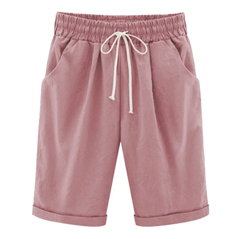 LASPERAL Summer Loose Straight Knee Length Shorts Comfortable Pocket Trouses Women's Shorts Plus Size FiveStrap Casual Shorts
LASPERAL Summer Loose Straight Knee Length Shorts Comfortable Pocket Trouses Women's Shorts Plus Size FiveStrap Casual Shorts