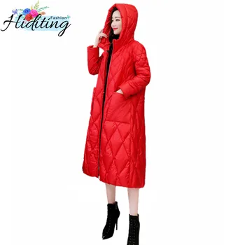 Women Long Parkas Cotton Clothing 2019 New Loose Hooded Coats Warm Solid Color Down Cotton Overcoat Female Fashion Jacket WIN41
Women Long Parkas Cotton Clothing 2019 New Loose Hooded Coats Warm Solid Color Down Cotton Overcoat Female Fashion Jacket WIN41