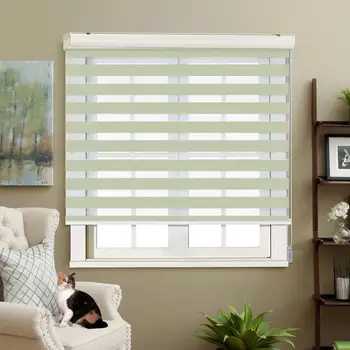 Adjustable Sunlight Home Beige Valance Dual Roller Blinds Zebra Blinds Customized Blinds
Adjustable Sunlight Home Beige Valance Dual Roller Blinds Zebra Blinds Customized Blinds