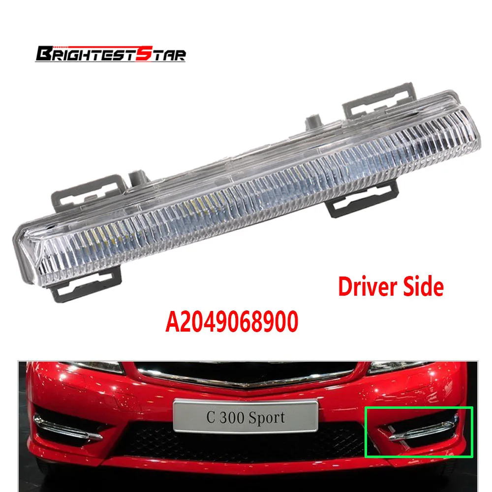 Left DRL Daytime Running Lamp Foglight Car Fog Light Lamp For Mercedes-Benz C-Class W204 S204 W212 R172 2009-2014 2049068900
Left DRL Daytime Running Lamp Foglight Car Fog Light Lamp For Mercedes-Benz C-Class W204 S204 W212 R172 2009-2014 2049068900