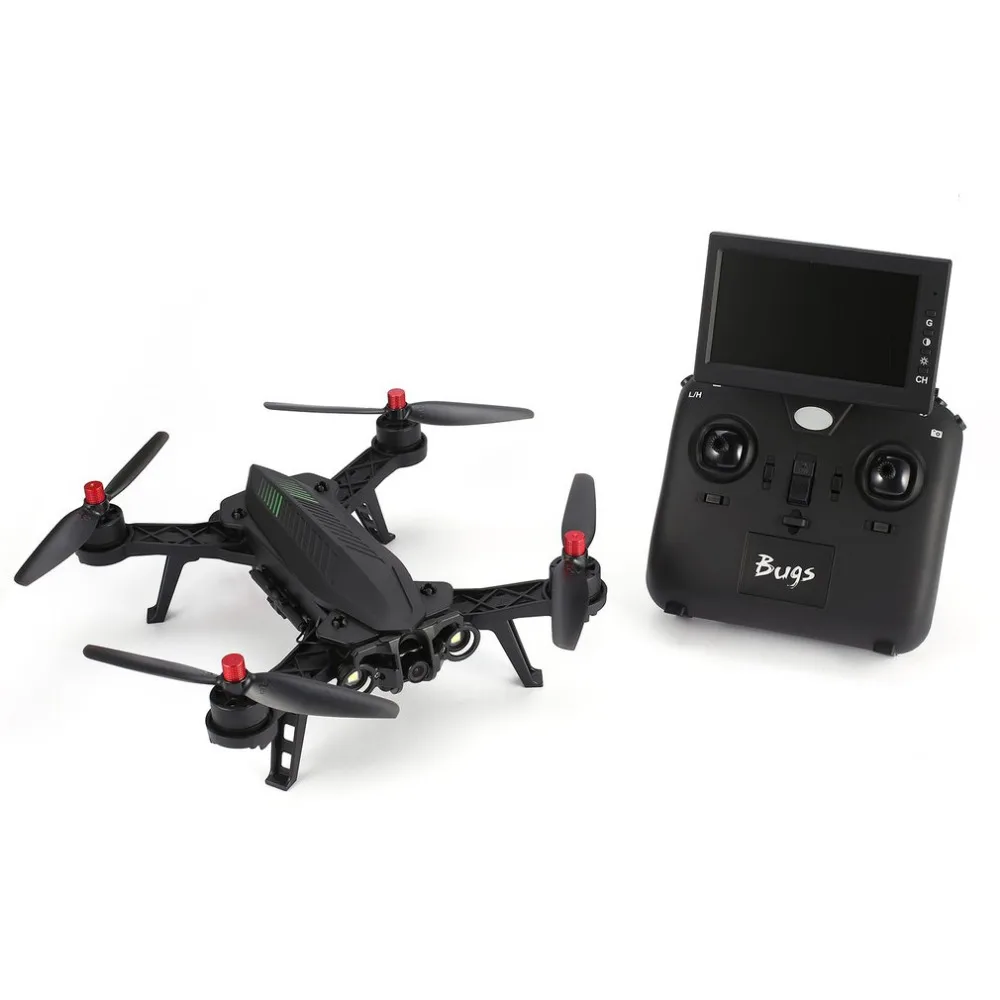 

MJX Bugs 6 B6FD 2.4GHz 4CH 6 Axis Gyro RTF Drone With HD 720P 5.8G FPV Camera And 4.3" LCD RX Monitor Brushless RC Quadcopter