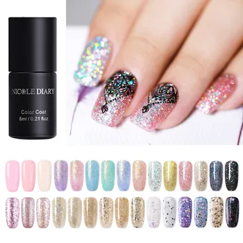 NICOLE DIARY Gel Nail Polish Holo Sequins Glitter Soak Off UV Gel Polish Rose Pink varnish Varnish Semi Permanent
NICOLE DIARY Gel Nail Polish Holo Sequins Glitter Soak Off UV Gel Polish Rose Pink varnish Varnish Semi Permanent