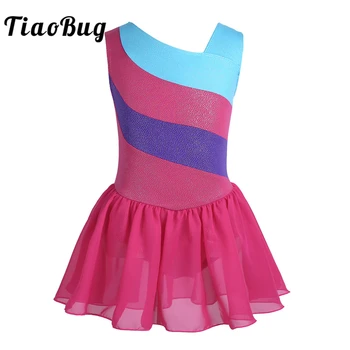 TiaoBug Children Glittery Splice Ballet Tutu Dress Professional Girls Gymnastics Leotard Dress Ballerina Bodysuit Kid Dance Wear
TiaoBug Children Glittery Splice Ballet Tutu Dress Professional Girls Gymnastics Leotard Dress Ballerina Bodysuit Kid Dance Wear