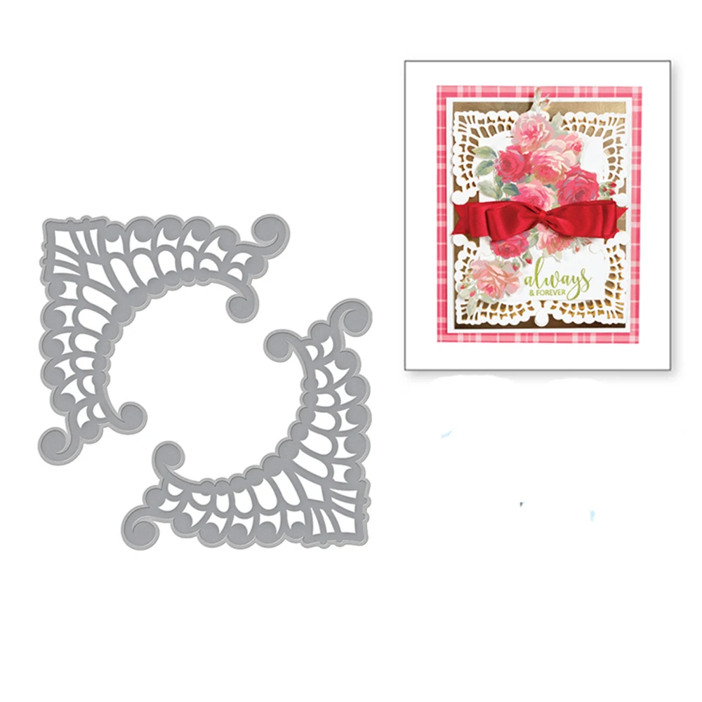 Swovo 2 PCS Lace corner Metal Cutting Dies Stencils DIY Scrapbooking Embossing Paper Cards Die Cuts Photo Album Making Craft
Swovo 2 PCS Lace corner Metal Cutting Dies Stencils DIY Scrapbooking Embossing Paper Cards Die Cuts Photo Album Making Craft