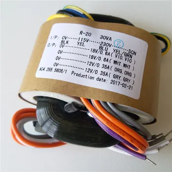 18V 0.6A 18V 0.6A 12V 0.35A 12V 0.35A R Core transformer 115-230V input 30VA for amplifier Power supply
18V 0.6A 18V 0.6A 12V 0.35A 12V 0.35A R Core transformer 115-230V input 30VA for amplifier Power supply