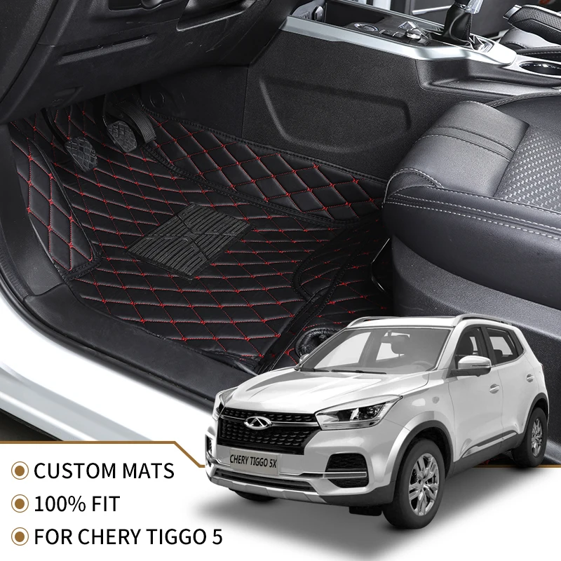 Кожаный коврик для автомобиля Chery Tiggo 5X 2017 2018 2019 2020|Напольные коврики| |