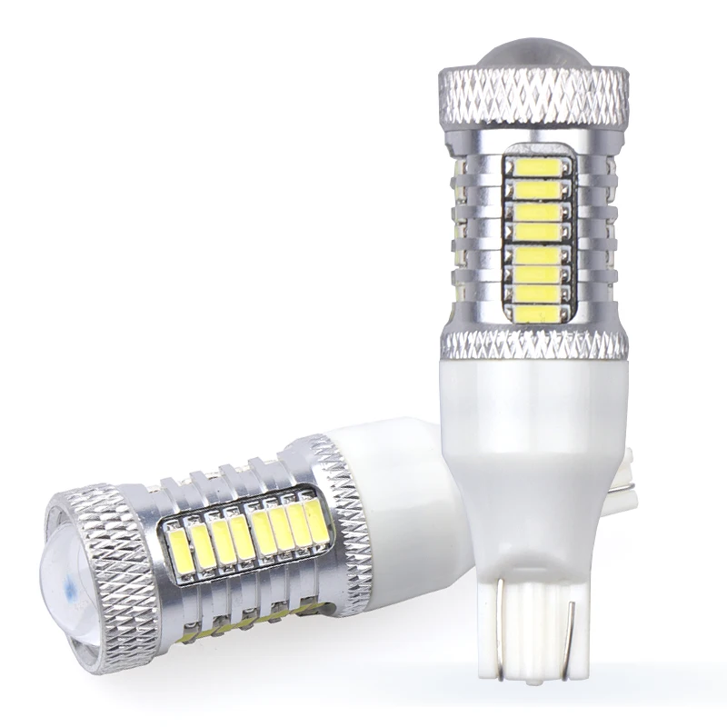 10x T10 501 W5W bombillas de luz lateral del coche libre de error Canbus 5-SMD LED BLANCO XENON HID