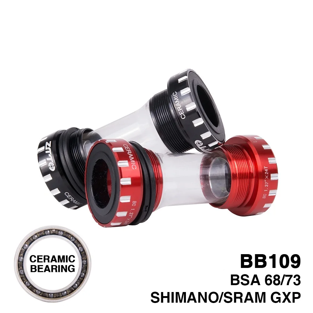 CERAMIC Bearing BB109 BSA68 bsa 73 MTB Road bike External Bearing Bottom Brackets for Shimano 24mm SRAM 22mm GXP Crankset
CERAMIC Bearing BB109 BSA68 bsa 73 MTB Road bike External Bearing Bottom Brackets for Shimano 24mm SRAM 22mm GXP Crankset
