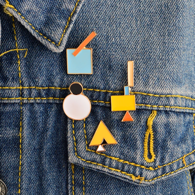 Colorful Triangle Round Square Rectangle Geometric Pins and brooches Hard enamel pins Brooches badges Gift for children kids
Colorful Triangle Round Square Rectangle Geometric Pins and brooches Hard enamel pins Brooches badges Gift for children kids