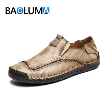 Men Genuine Leather Shoes Fashion Handmade Soft Loafers Breathable Moccasins Shoes Casual Flats Men's Driving Classic Man Shoes
Men Genuine Leather Shoes Fashion Handmade Soft Loafers Breathable Moccasins Shoes Casual Flats Men's Driving Classic Man Shoes