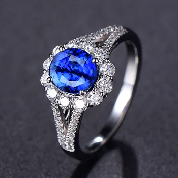 Fashion Women Classic Blue Crystal Ring Wedding Jewelry for Bride Wedding Jewelry Ring Accessories
Fashion Women Classic Blue Crystal Ring Wedding Jewelry for Bride Wedding Jewelry Ring Accessories