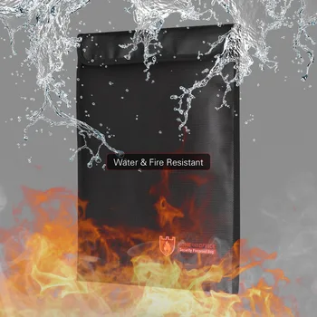 Fireproof Document Bag Safe Bag Silicone Coated Fire Resistant Money Folder Holder Safe Storage for Bank Cards Passport Cash
Fireproof Document Bag Safe Bag Silicone Coated Fire Resistant Money Folder Holder Safe Storage for Bank Cards Passport Cash