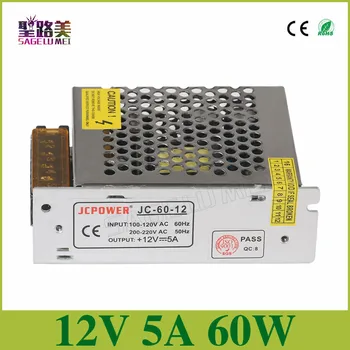 Universal Regulated Switching Power Supply Transformer For 5050 3528 led lighting module AC110V~220V input ,output DC12V 5A 60W
Universal Regulated Switching Power Supply Transformer For 5050 3528 led lighting module AC110V~220V input ,output DC12V 5A 60W