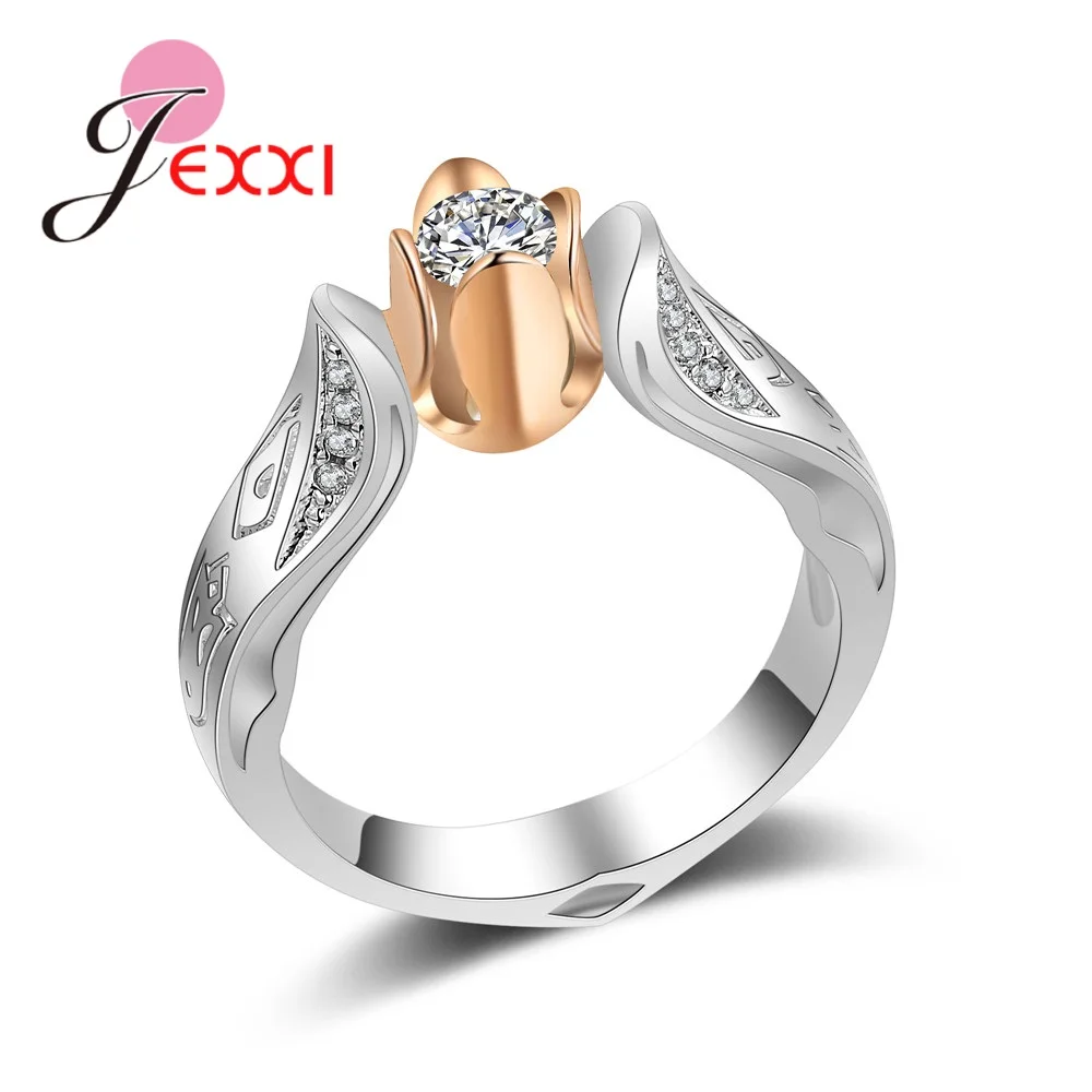 Genuine 925 Sterling Silver Flowers Shaped Cubic Zirconia Women Bridal Wedding Rings Jewelry High Quality
Genuine 925 Sterling Silver Flowers Shaped Cubic Zirconia Women Bridal Wedding Rings Jewelry High Quality
