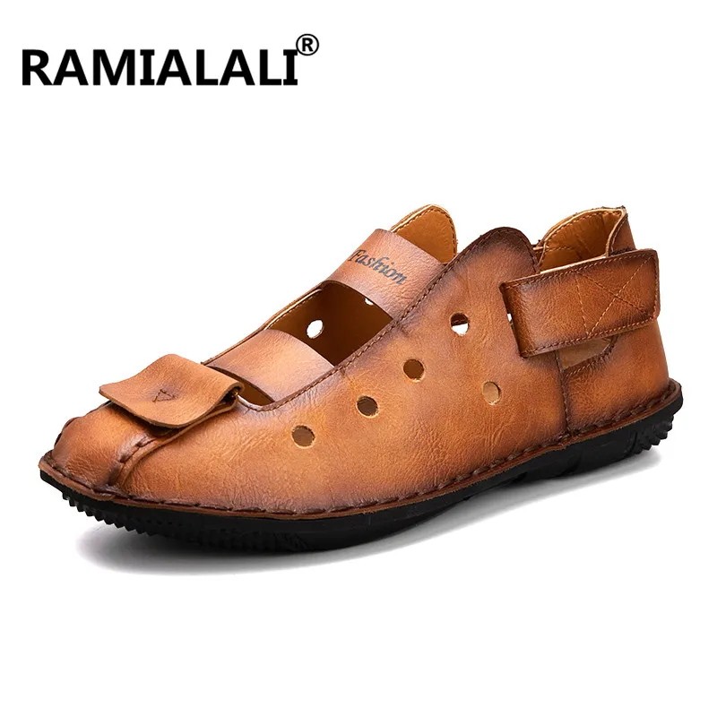 New 2018 Handmade Men Sandals Casual Flat Beach Shoes Summer Sandals Shoes High Quality Genuine Leather Sandals for Men
New 2018 Handmade Men Sandals Casual Flat Beach Shoes Summer Sandals Shoes High Quality Genuine Leather Sandals for Men