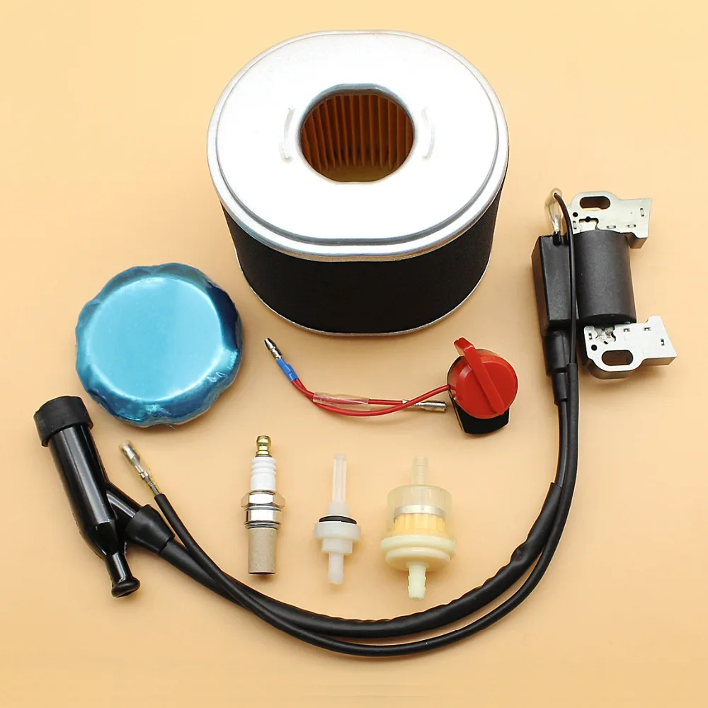 Air Filter Ignition Coil Magneto Gas Fuel Cap Filter Service Kit For HONDA GX340 GX390 188F 190F Engine Generator Lawn Mowers
Air Filter Ignition Coil Magneto Gas Fuel Cap Filter Service Kit For HONDA GX340 GX390 188F 190F Engine Generator Lawn Mowers