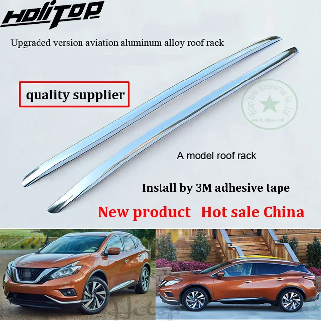 Newest roof rack roof rail bar for Nissan Murano 2015 2016 2017 2018,2pcs/set,two models, quality supplier,promotion price 
Newest roof rack roof rail bar for Nissan Murano 2015 2016 2017 2018,2pcs/set,two models, quality supplier,promotion price