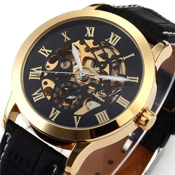 Men Automatic Mechanical Watch Self-Wind Relogio Masculino Leather Band Stainless Steel Case Roman Dial Casual Mechanical Watche
Men Automatic Mechanical Watch Self-Wind Relogio Masculino Leather Band Stainless Steel Case Roman Dial Casual Mechanical Watche