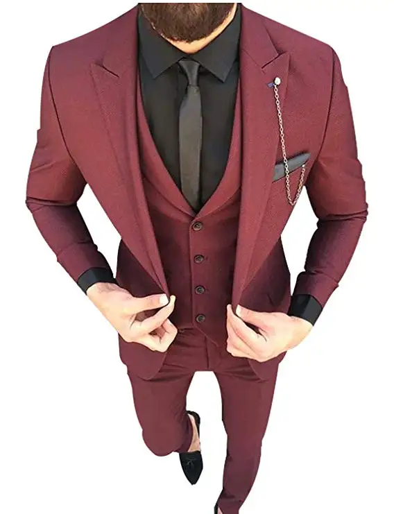 2019 New Arrival Men's 3 Piece Suit Peak Lapel Dress Tuxedo Wedding Suit for MEN GROOM BEST MEN ternos masculino Costume Homme
2019 New Arrival Men's 3 Piece Suit Peak Lapel Dress Tuxedo Wedding Suit for MEN GROOM BEST MEN ternos masculino Costume Homme
