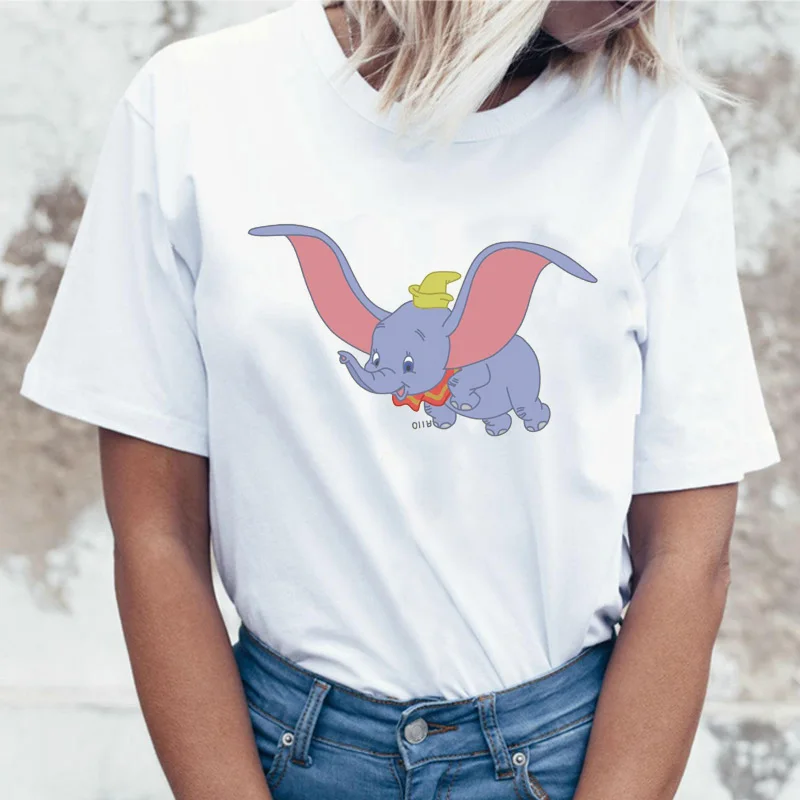 Harajuku Dumbo Tshirt Women Streetwear Casual Graphic Tee shirt femme animal Elephant t-shirt America Movie camiseta female girl
Harajuku Dumbo Tshirt Women Streetwear Casual Graphic Tee shirt femme animal Elephant t-shirt America Movie camiseta female girl