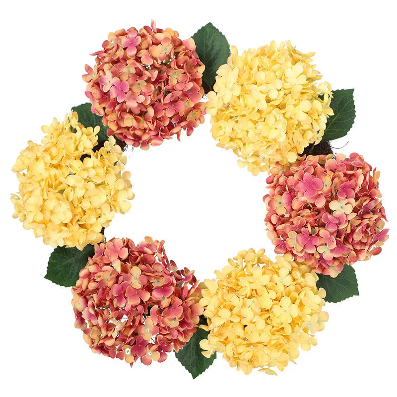 Flowers Hydrangea Wreath Artificial Fake Ornament 55cm Round Summer Spring Hanging Silk Front Door Party Home Room
Flowers Hydrangea Wreath Artificial Fake Ornament 55cm Round Summer Spring Hanging Silk Front Door Party Home Room