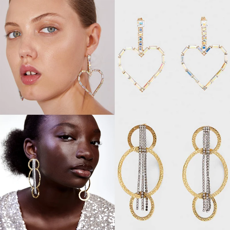 Dvacaman Shiny Pendant ZA Earrings Women 2019 Handmade Tassel Crystal Beads Statement Bridal Earrings Party Heart Drop Earrings
Dvacaman Shiny Pendant ZA Earrings Women 2019 Handmade Tassel Crystal Beads Statement Bridal Earrings Party Heart Drop Earrings