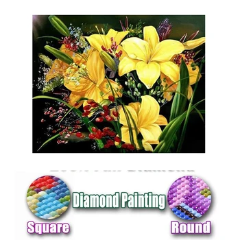 Diy Diamond Painting Flower Cross Stitch Crystal Round Full Diamond Sets Unfinished Full Diamond Embroidery Yellow Lily Bouquet
Diy Diamond Painting Flower Cross Stitch Crystal Round Full Diamond Sets Unfinished Full Diamond Embroidery Yellow Lily Bouquet