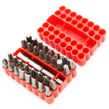 33 in 1 Screws Security Tamper Proof Spanner Star Hex Torx Wing Screwdriver Bits with 1/4" 6.35mm Magnetic Holder Drill Tools
33 in 1 Screws Security Tamper Proof Spanner Star Hex Torx Wing Screwdriver Bits with 1/4" 6.35mm Magnetic Holder Drill Tools