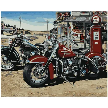 Painting By Numbers DIY Dropshipping 40x50 50x65cm Retro cool motorcycle Still life Canvas Wedding Decoration Art picture Gift
Painting By Numbers DIY Dropshipping 40x50 50x65cm Retro cool motorcycle Still life Canvas Wedding Decoration Art picture Gift