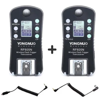 YONGNUO RF-605 RF605N RF 605N RF605 N Wireless Flash Trigger for Nikon upgrade version of RF-603II
YONGNUO RF-605 RF605N RF 605N RF605 N Wireless Flash Trigger for Nikon upgrade version of RF-603II