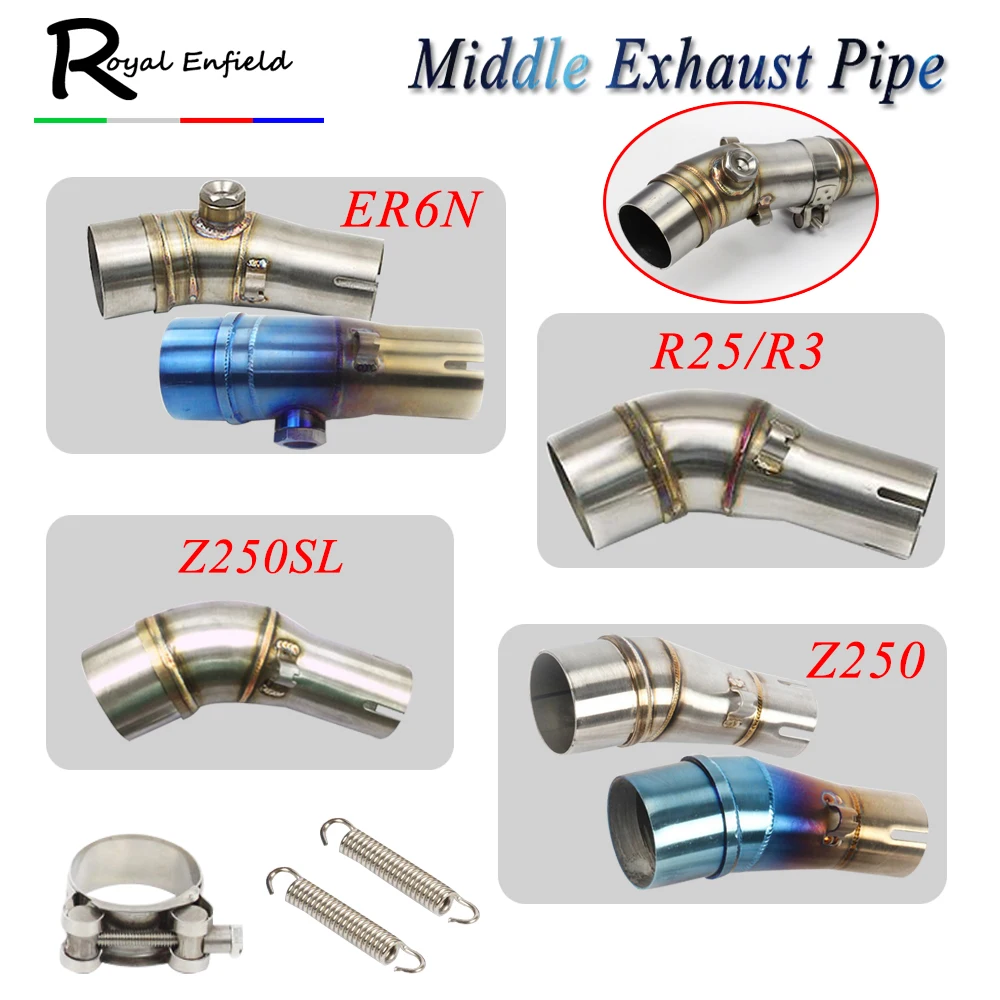 For Kawasaki Yamaha ER6N R25 Z250 Z250SL Motorcycle Middle Exhaust Pipe Connect Adapter ER 6N R 25 Z 250 Z 250SL
For Kawasaki Yamaha ER6N R25 Z250 Z250SL Motorcycle Middle Exhaust Pipe Connect Adapter ER 6N R 25 Z 250 Z 250SL