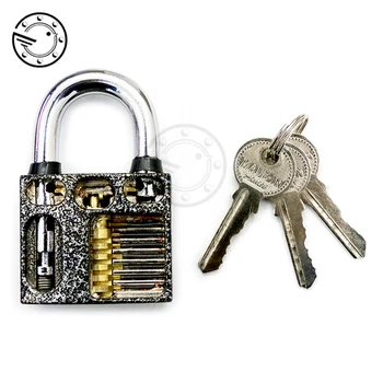 Professional Cutaway Inside View of Practice Padlocks Lock Training Trainer Skill Pick For Locksmith With 3 Keys
Professional Cutaway Inside View of Practice Padlocks Lock Training Trainer Skill Pick For Locksmith With 3 Keys