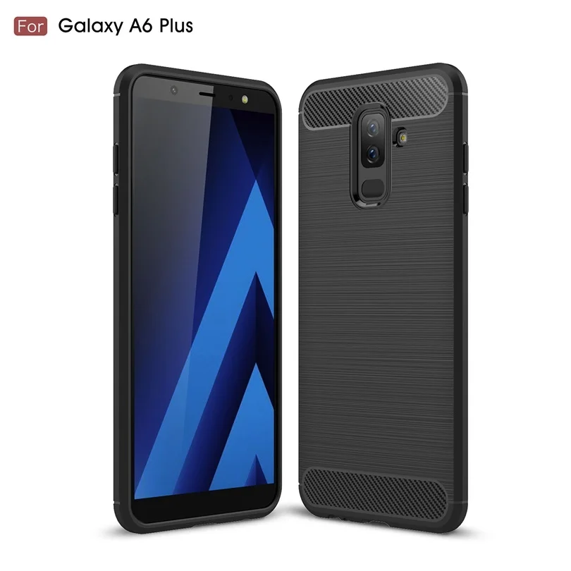 For Samsung Galaxy A6 Plus / A6+ Carbon Fiber Case Anti-knock Soft TPU Brushed Rugged Rubber Armor Silicone Hybrid Cover Case
For Samsung Galaxy A6 Plus / A6+ Carbon Fiber Case Anti-knock Soft TPU Brushed Rugged Rubber Armor Silicone Hybrid Cover Case