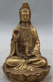 RHS0033 8" Marked Chinese Bronze Seat Lotus Kwan-yin Bodhisattva Goddess Vase Statue
RHS0033 8" Marked Chinese Bronze Seat Lotus Kwan-yin Bodhisattva Goddess Vase Statue