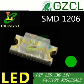 High intensity Pure Green smd led 505-530nm 3.0-3.5V(1206 LEDs)high quality led diode
High intensity Pure Green smd led 505-530nm 3.0-3.5V(1206 LEDs)high quality led diode