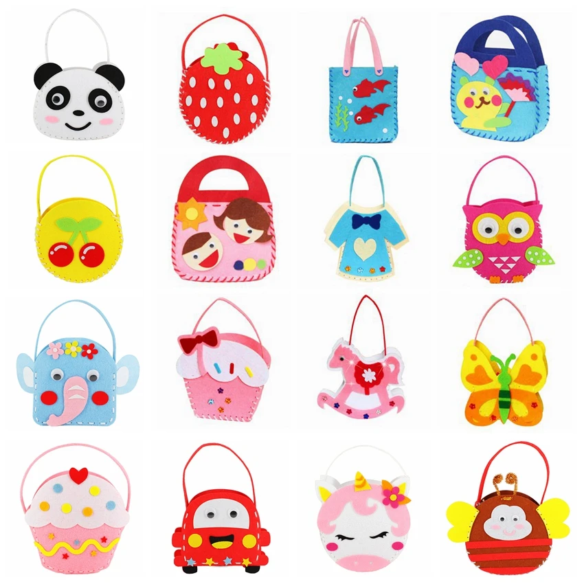 Craft Kits For Children Toy Non-woven Cloth Bag DIY Handmade Bags Children Dindergarten Sewing Projects Fabric Kit DIY Kids Toys
Craft Kits For Children Toy Non-woven Cloth Bag DIY Handmade Bags Children Dindergarten Sewing Projects Fabric Kit DIY Kids Toys
