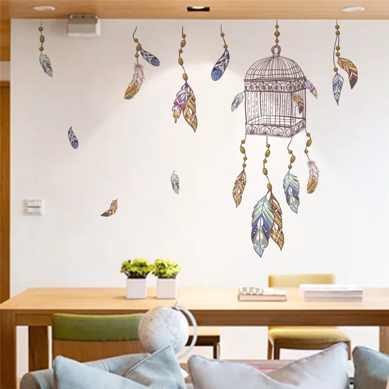 flying feathers birdcage wall stickers for bedroom living room home decoration mural art PVC decals
flying feathers birdcage wall stickers for bedroom living room home decoration mural art PVC decals