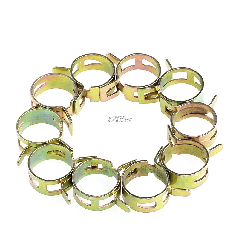 10Pcs 22mm Spring Clip Fuel Line Hose Water Pipe Air Tube Clamps Fastener T15 Drop ship
10Pcs 22mm Spring Clip Fuel Line Hose Water Pipe Air Tube Clamps Fastener T15 Drop ship