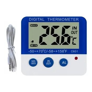 C601 Indoor And Outdoor Thermometer Digital Refrigerator Freezer Thermometer High And Low Temperature Alarm Kitchen Supplies
C601 Indoor And Outdoor Thermometer Digital Refrigerator Freezer Thermometer High And Low Temperature Alarm Kitchen Supplies
