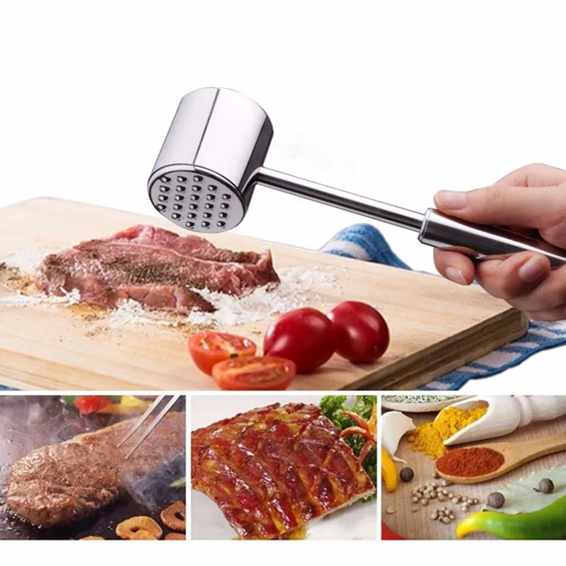 Kitchen Tender Loose Meat Stainless Steel Hammer Steak Professional Meat Hammer Tenderizer Cooking Tools Kitchenware
Kitchen Tender Loose Meat Stainless Steel Hammer Steak Professional Meat Hammer Tenderizer Cooking Tools Kitchenware