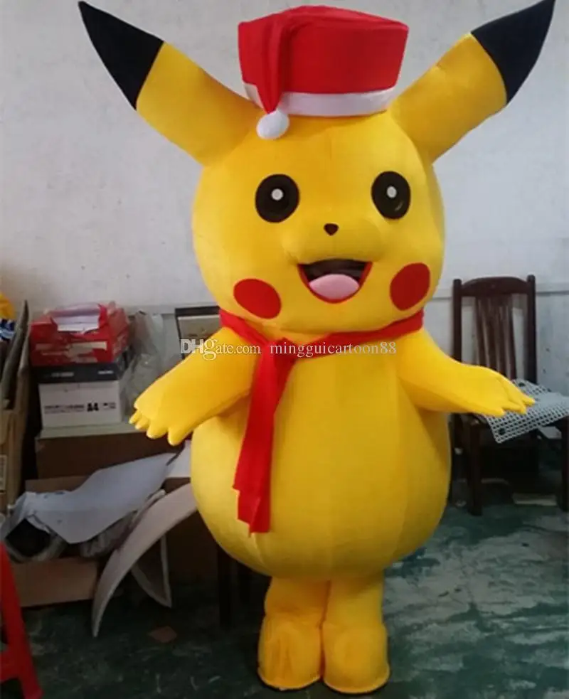Christmas Pikachu mascot costume for Christmas party with a hat and a scarf Fancy Dress Adult Children Size Factory Direct Sale
Christmas Pikachu mascot costume for Christmas party with a hat and a scarf Fancy Dress Adult Children Size Factory Direct Sale