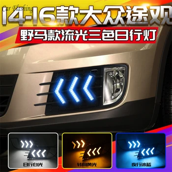 Car Flashing 2 pcs Car LED Daytime Running Light For Volkswagen Tiguan 2014 2015 2016 DRL Yellow Turning Night Blue 3 Functions
Car Flashing 2 pcs Car LED Daytime Running Light For Volkswagen Tiguan 2014 2015 2016 DRL Yellow Turning Night Blue 3 Functions