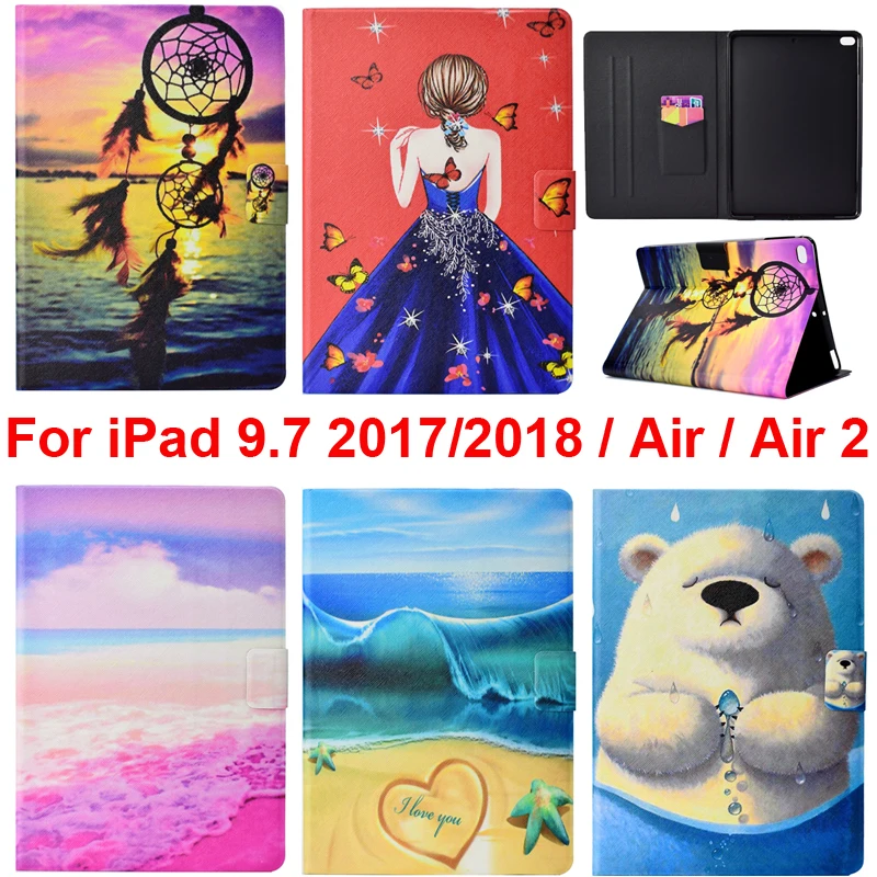 For iPad 9.7 2017 Cover With Card Slot Pocket Case iPad9.7 2018 Protector Shell Pouch for iPad Air 2 + Girl Tower Bear Sea Print
For iPad 9.7 2017 Cover With Card Slot Pocket Case iPad9.7 2018 Protector Shell Pouch for iPad Air 2 + Girl Tower Bear Sea Print