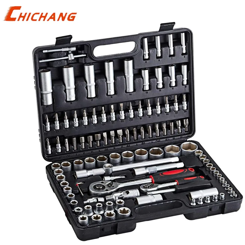 108Pcs 1/2 1/4" Screwdriver Drive Socket & Bit Set Combination Reversible Ratchet Wrench,a set of tools for Vehicle maintenance
108Pcs 1/2 1/4" Screwdriver Drive Socket & Bit Set Combination Reversible Ratchet Wrench,a set of tools for Vehicle maintenance