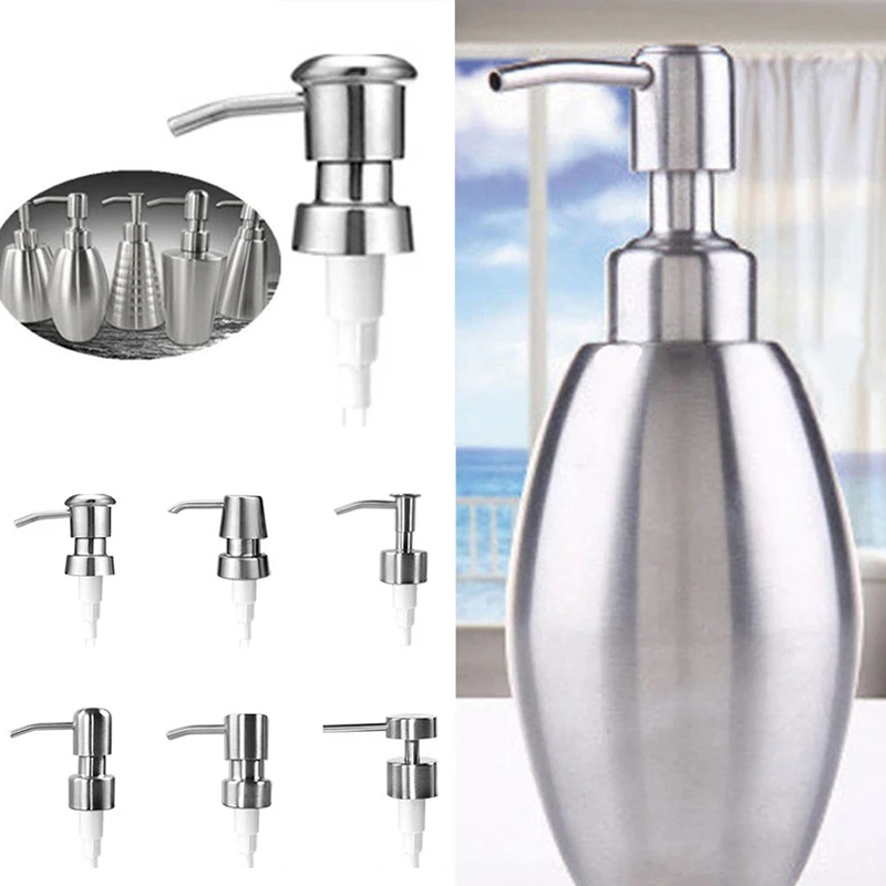 Replaceable Stainless Steel Liquid Soap Lotion Emulsion Bottle Dispenser Pump Pressing Head Nozzle Replacement Jar
Replaceable Stainless Steel Liquid Soap Lotion Emulsion Bottle Dispenser Pump Pressing Head Nozzle Replacement Jar