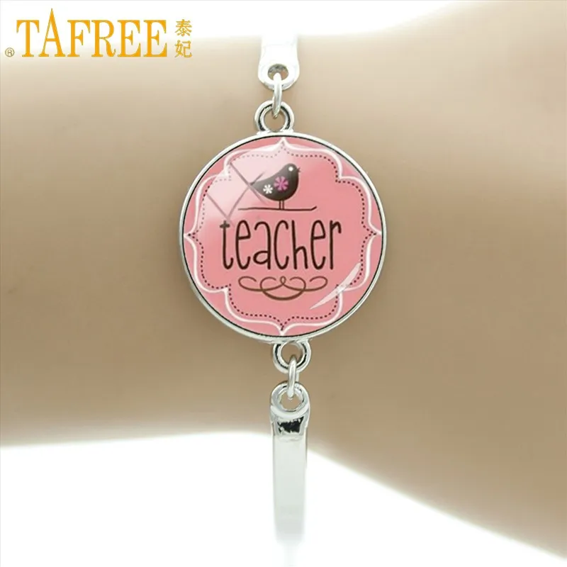 TAFREE Teacher Bracelets for women Color Metal Charm Jewelry for Teacher's gifts Handmade 2017 CT684
TAFREE Teacher Bracelets for women Color Metal Charm Jewelry for Teacher's gifts Handmade 2017 CT684